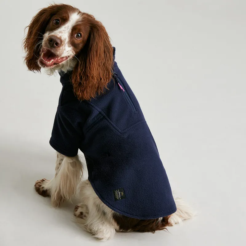 Joules Dog Fleece Coat - Navy